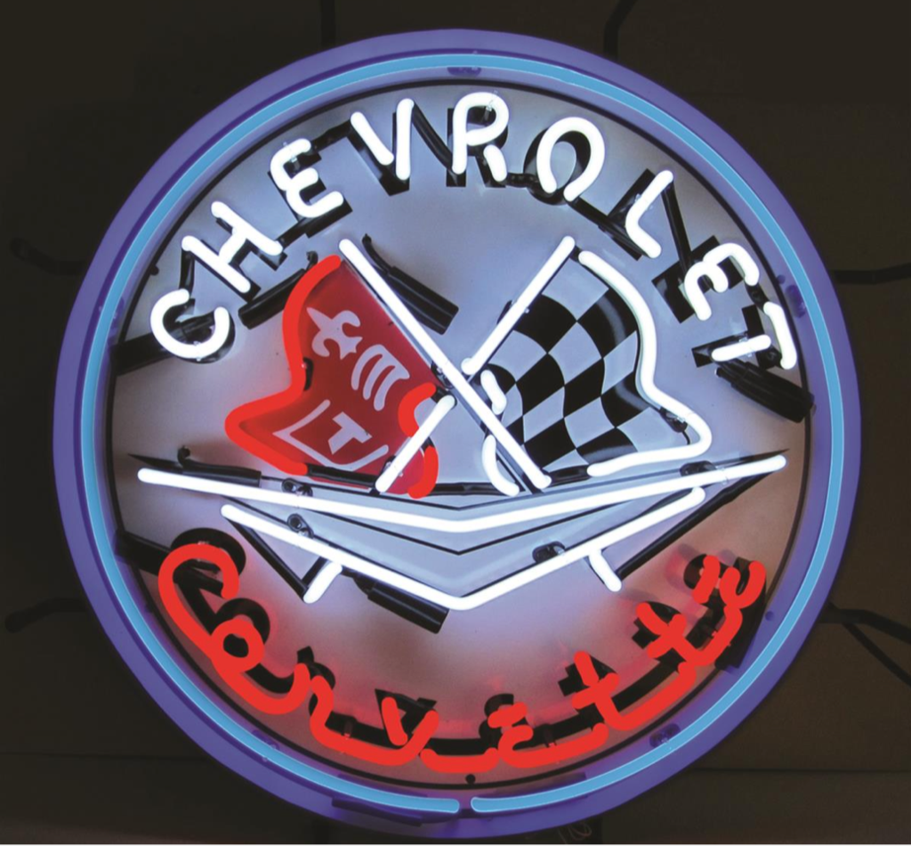 Chevrolet Corvette Auto Car Neon Sign